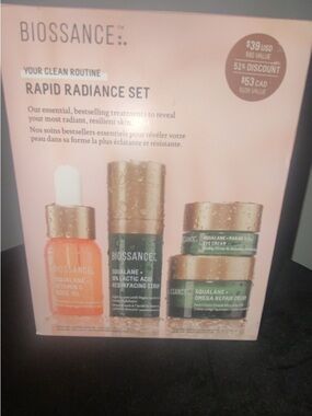 Biossance Pink & Green Rapid Radiance Set